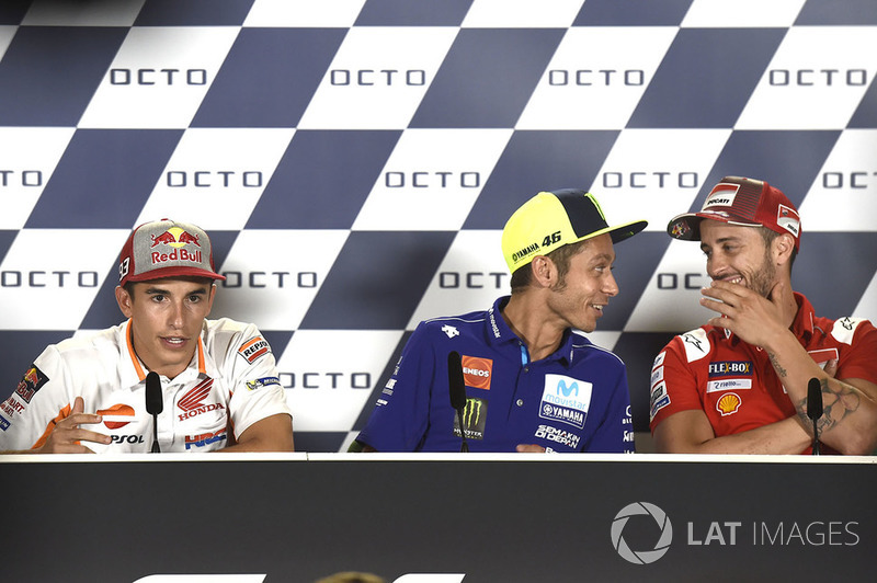 Марк Маркес, Repsol Honda Team, Валентино Россі, Yamaha Factory Racing, Андреа Довіціозо, Ducati Team