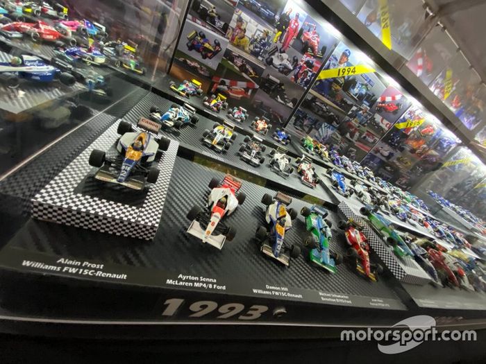 Colección de coches miniatura de F1