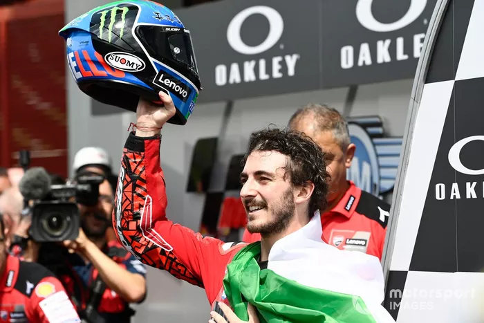 Podio: ganador Francesco Bagnaia, Equipo Ducati
