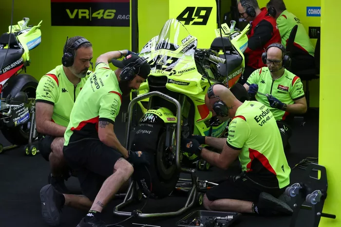 VR46 bike detail 