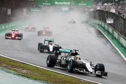 Lewis Hamilton, Mercedes AMG F1 W07 Hybrid at the start of the race