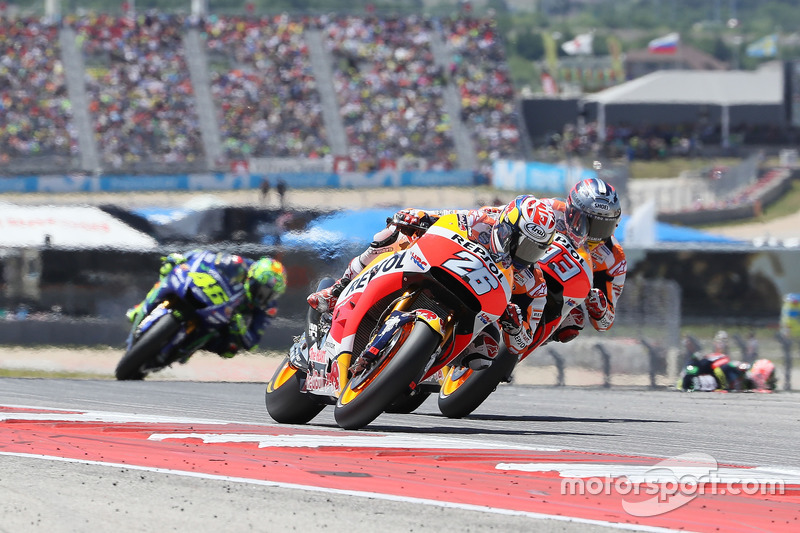 Dani Pedrosa, Repsol Honda Team, Marc Marquez, Repsol Honda Team, Valentino Rossi, Yamaha Factory Racing