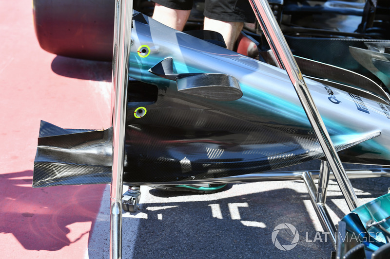 Mercedes-Benz F1 W08: Frontpartie mit Zusatzflügeln