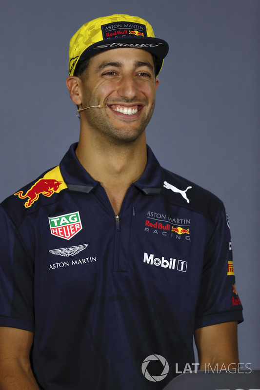 Daniel Ricciardo, Red Bull Racing, in the Thursday drivers Press Conference