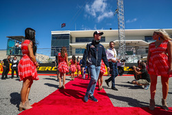 Daniil Kvyat, Scuderia Toro Rosso lors de la parade des pilotes