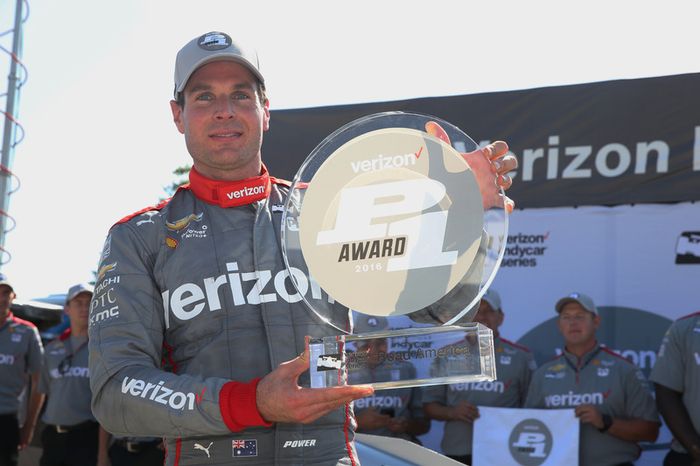 Ganador de la pole Will Power, Team Penske Chevrolet