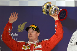 Podium: second place Kimi Raikkonen, Ferrari