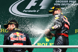 Podium: second position Daniel Ricciardo, Red Bull Racing, third position Max Verstappen, Red Bull Racing