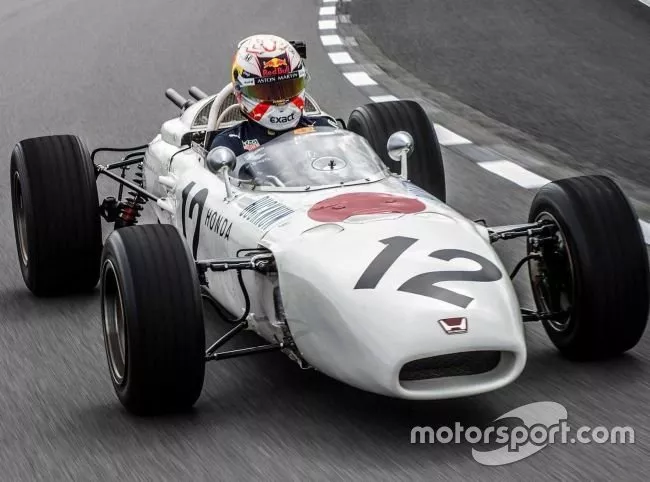 Max Verstappen driving the Honda RA272