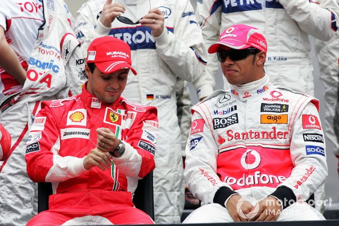 Felipe Massa, Ferrari and Lewis Hamilton, McLaren