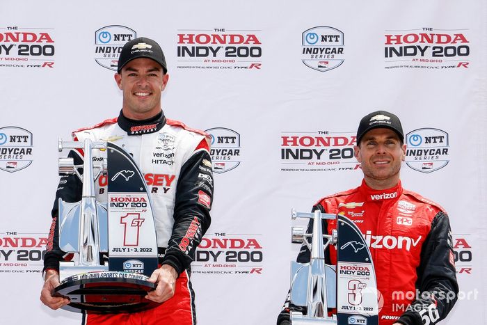 Scott McLaughlin, Team Penske Chevrolet, Will Power, Team Penske Chevrolet, podio