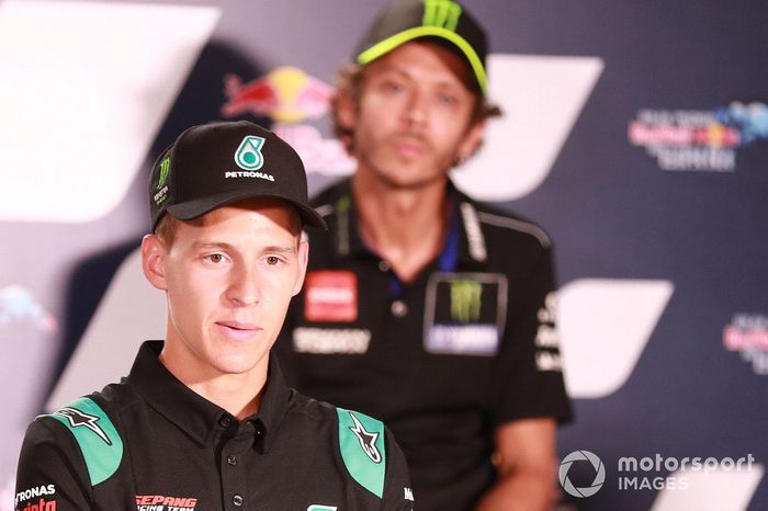 Fabio Quartararo, Petronas Yamaha SRT, en la conferencia de prensa