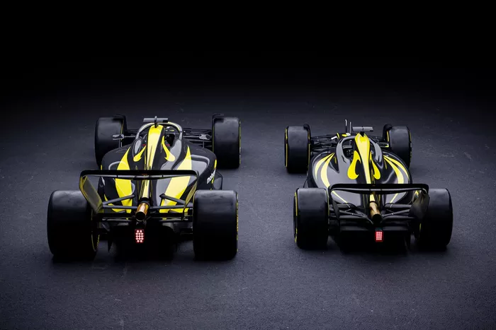 Concepto de Motorsport.com de un F1 moderno con proporciones de los años 2000