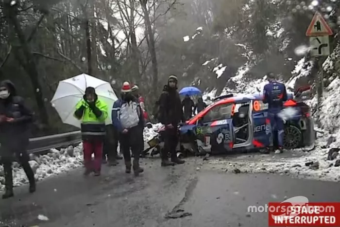 Accidente de Veiby Ole Christian, Andersson Jonas ,Hyundai i20 Coupe WRC, Hyundai 2C Competition