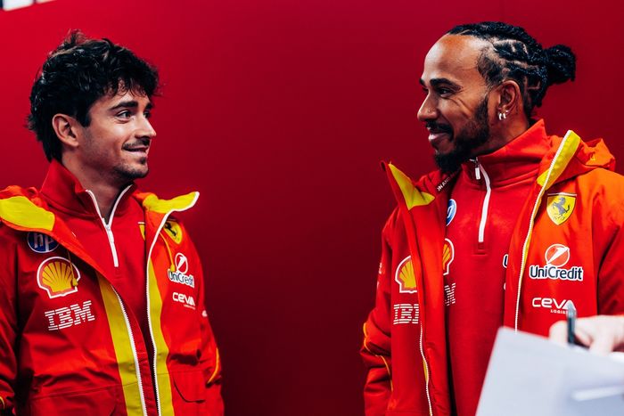 Charles Leclerc, Lewis Hamilton, Test Ferrari Barcelona