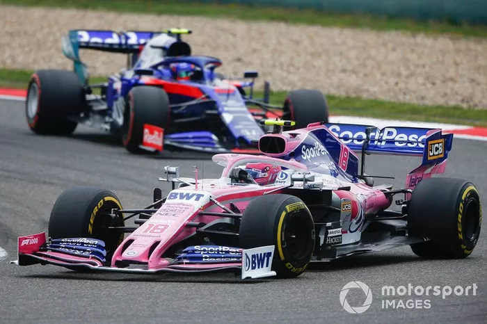 Lance Stroll, Racing Point RP19, Alexander Albon, Toro Rosso STR14