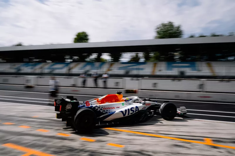 Isack Hadjar, Racing Bulls, essais Pirelli Monza