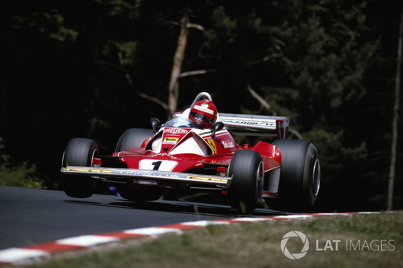 Niki Lauda, Ferrari 312T2, Pflanzgarten virajı sonrası