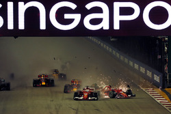 Себастьян Феттель, Ferrari SF70H, Макс Ферстаппен, Red Bull Racing RB13, Кімі Райкконен, Ferrari SF7