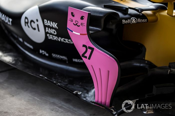 Detalle del pontón del Renault Sport F1 Team RS17