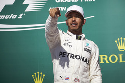 Race winner Lewis Hamilton, Mercedes AMG F1