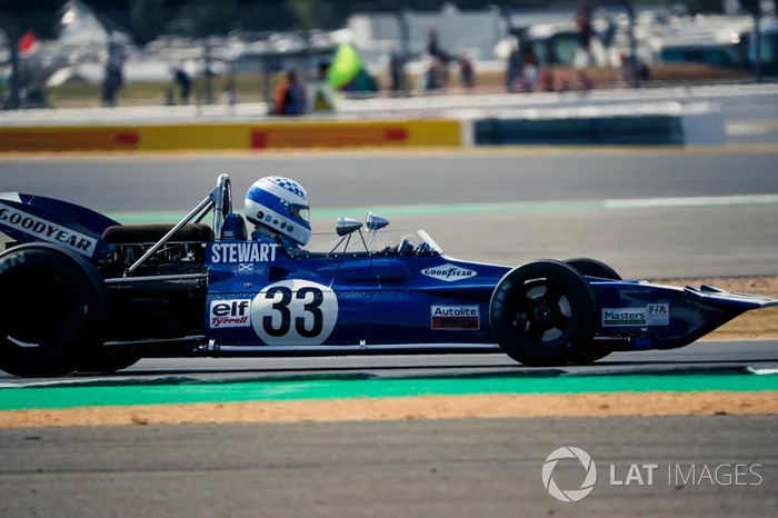 Tyrrell 005 en el desfile del 70 aniversario de Silverstone
