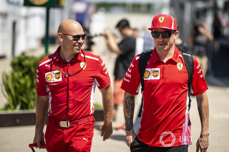 Kimi Raikkonen, Ferrari con Mark Arnall, preparatore
