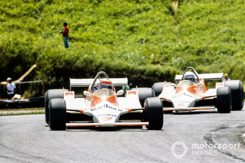 John Watson, McLaren, Alain Prost, McLaren, al GP del Brasile del 1980