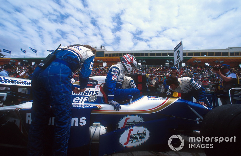 Pole sitter Nigel Mansell, Williams FW16B