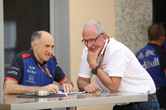 Franz Tost, Scuderia Toro Rosso Takım Patronu ve Dr Helmut Marko, Red Bull Motorsporları Danışmanı