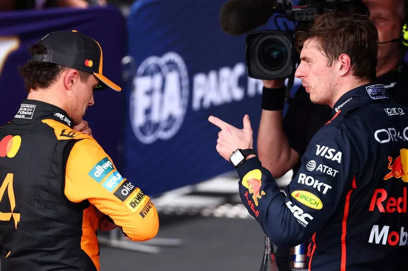 Lando Norris, McLaren, Max Verstappen, Red Bull Racing