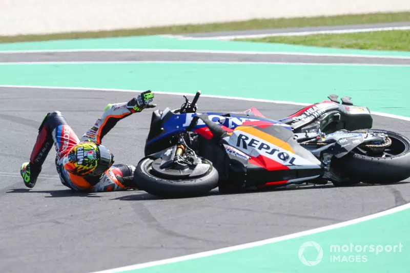 Joan Mir, Repsol Honda Team crash