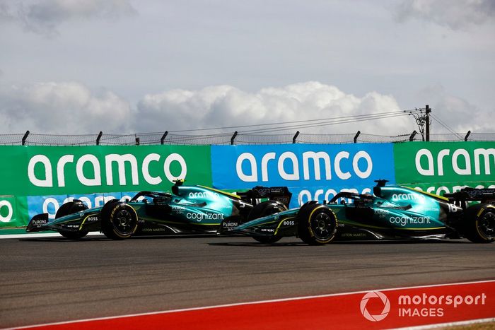 Sebastian Vettel, Aston Martin AMR22, Lance Stroll, Aston Martin AMR22