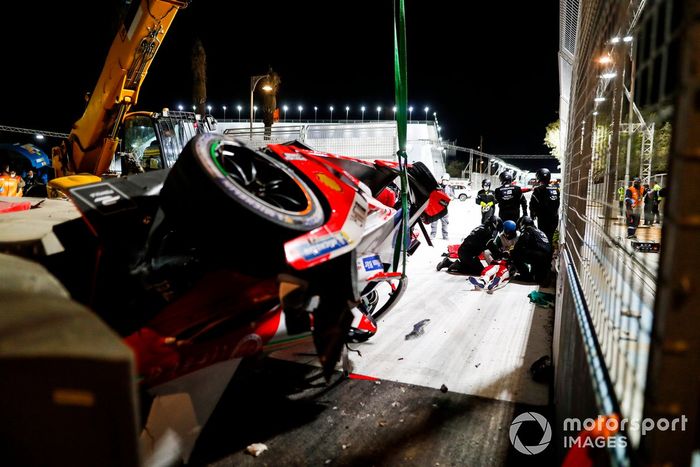 El accidente de Alex Lynn, Mahindra Racing, M7Electro