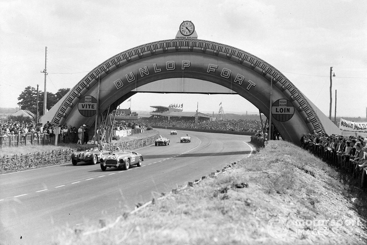 Hon Peter Mitchell-Thompson, Jean Lucas, Lord Selsdon, Ferrari 166 MM