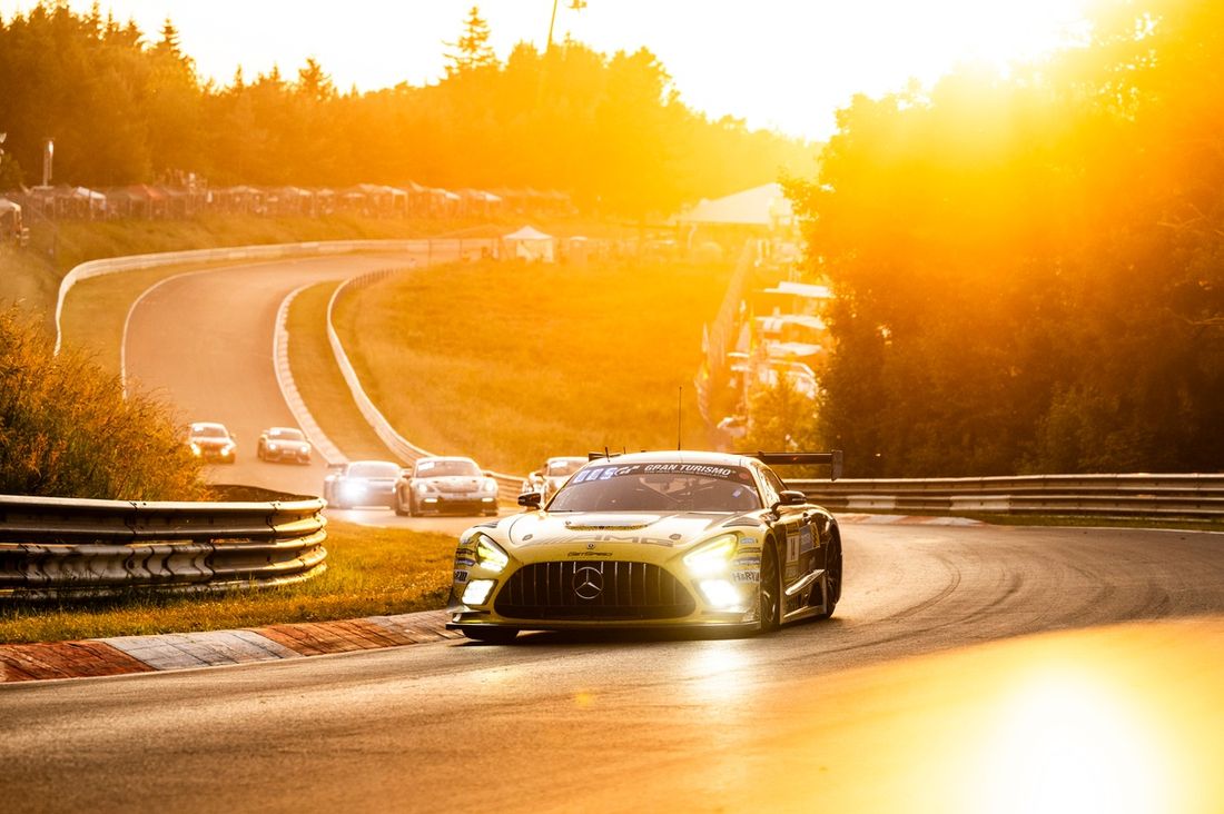 #14 Mercedes-AMG Team GetSpeed Mercedes-AMG GT3: Maro Engel, Maxime Martin, Fabian Schiller, Luca Stolz.