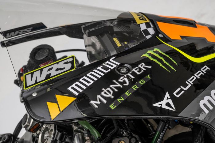 Detalle de la moto del VR46 Racing Team