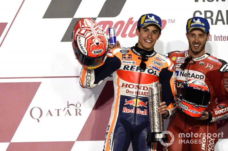 Podium: Marc Marquez, Repsol Honda Team, Andrea Dovizioso, Ducati Team