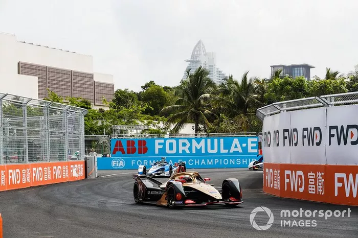 Jean-Eric Vergne, DS TECHEETAH, DS E-Tense FE19, Antonio Felix da Costa, BMW I Andretti Motorsports, BMW iFE.18 