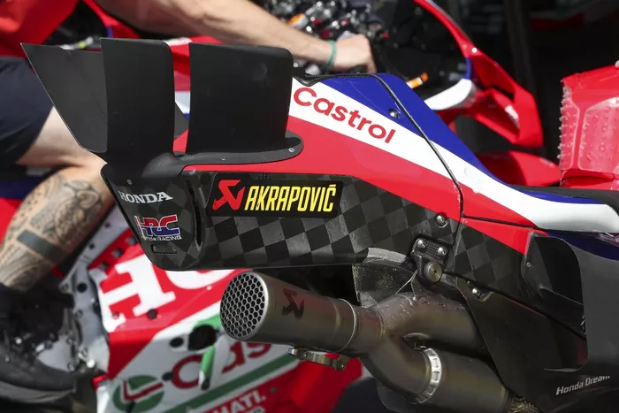 Honda HRC rear wing detail
