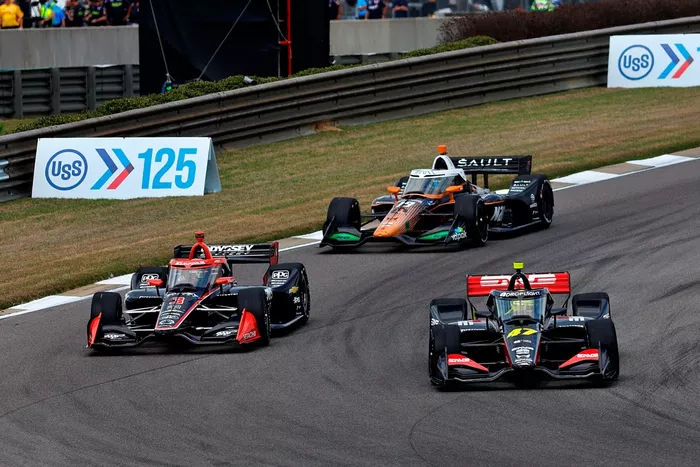 Mick Schumacher, Rahal Letterman Lanigan Racing, Scott McLaughlin, Team Penske, Dennis Hauger, Dale Coyne Racing