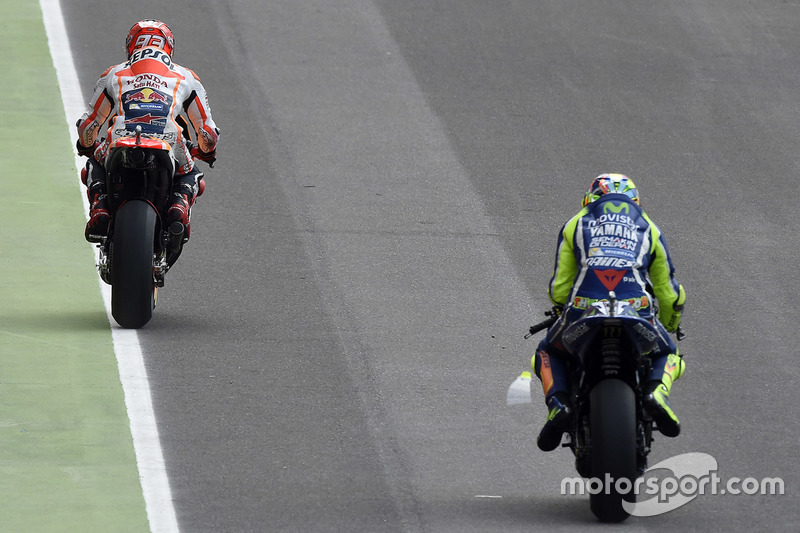 Marc Marquez, Repsol Honda Team, Valentino Rossi, Yamaha Factory Racing