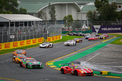 #49 DeFelice Homes Ferrari 488 GT3: Andrea Montermini, Benny Simonsen