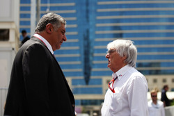 Azad Rahimov, Ministre des Sports de l'Azerbaïdjan avec Bernie Ecclestone