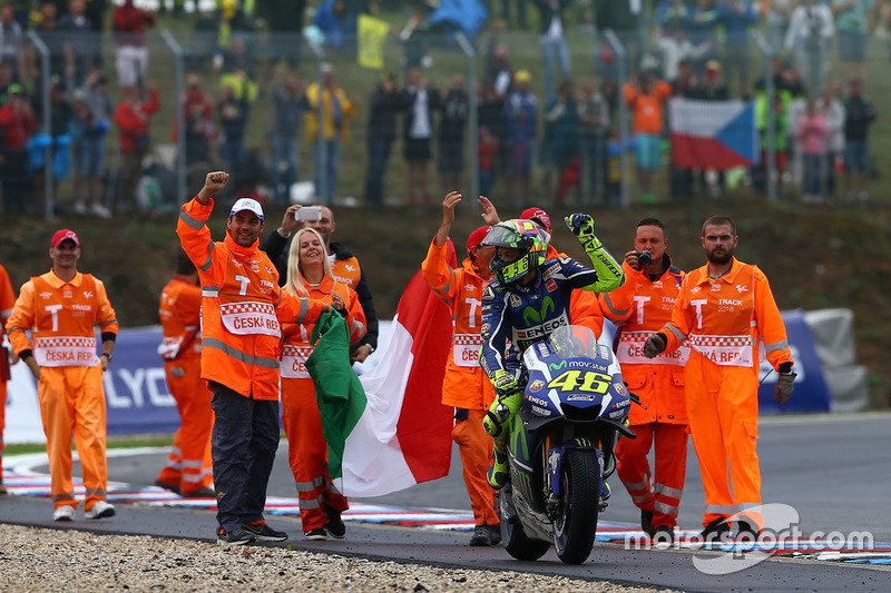 Il secondo classificato Valentino Rossi, Yamaha Factory Racing