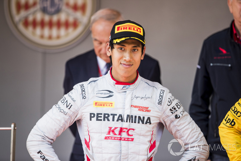 Podium: Sean Gelael, PREMA Racing