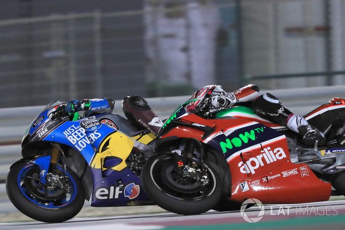 Franco Morbidelli, Estrella Galicia 0,0 Marc VDS, Aleix Espargaro, Aprilia Racing Team Gresini