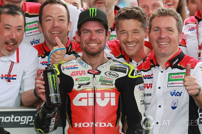 Il vincitore della gara Cal Crutchlow, Team LCR Honda