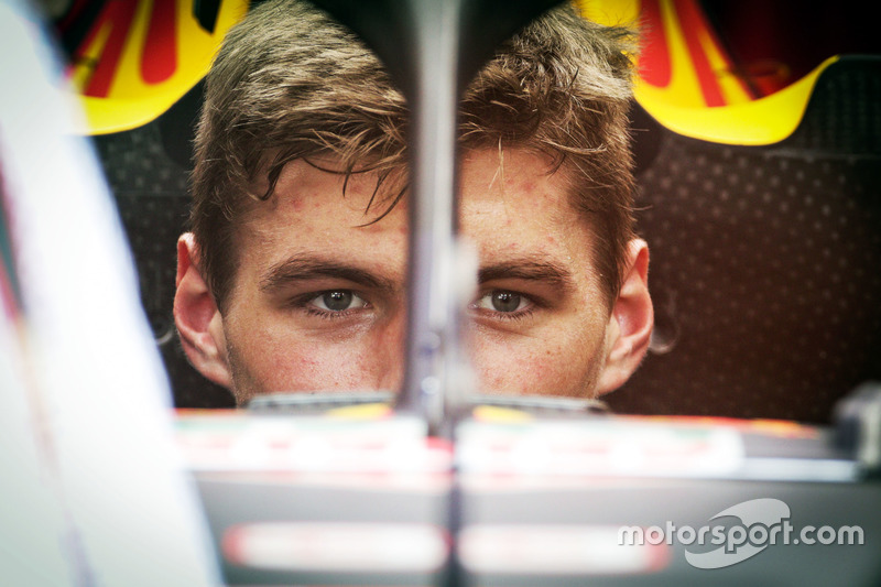 Max Verstappen, Red Bull Racing RB12, con il dispositivo Halo