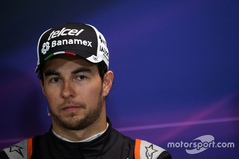 Sergio Perez, Sahara Force India F1 in the FIA Press Conference